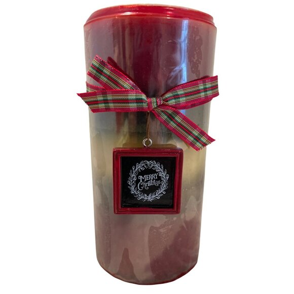 Vintage Pier 1 Sealed Apple Crisp Pillar Candle New - Picture 1 of 6